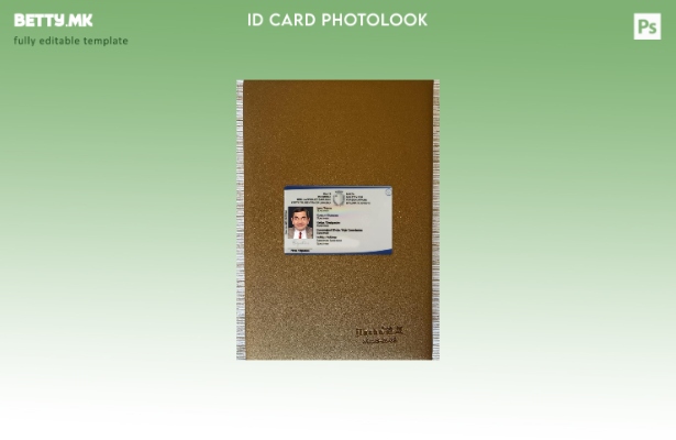 Модерен стил, шаблон за преден изглед на дипломатска лична карта на Малта